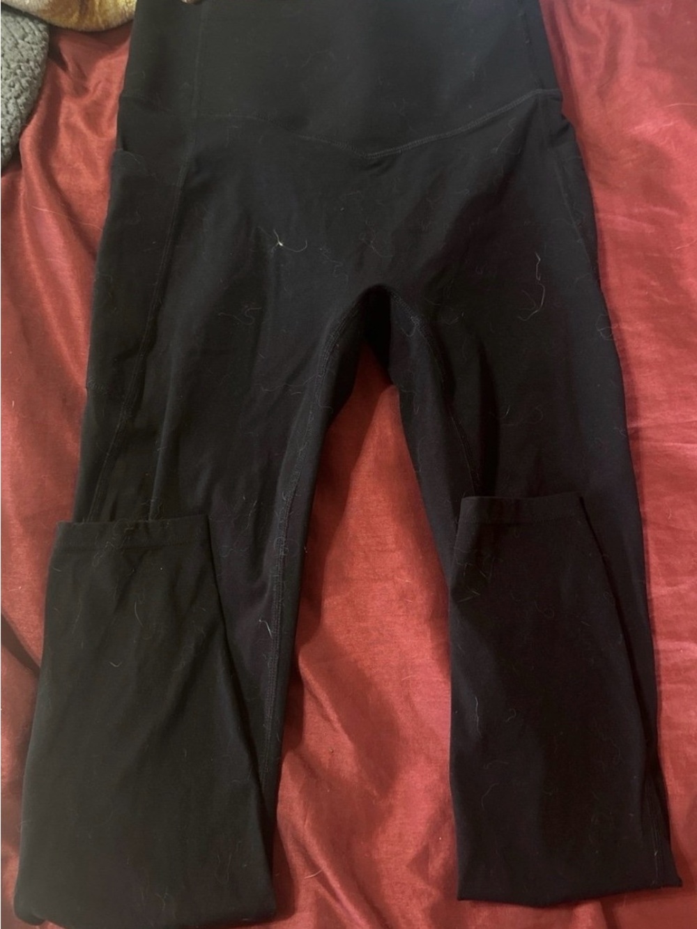 HALARA Black Kids Leggings with Knee Pockets